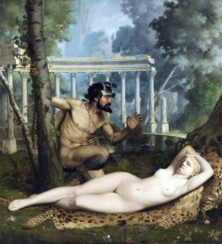 16chakras:  &ldquo;Pan and Venus&rdquo; by Adolphe Alexandre Lesrel (France, 1839-1929)