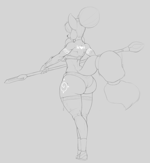 xopachi:  Doodle of stronk Krystal.Last of what I got for the next while.
