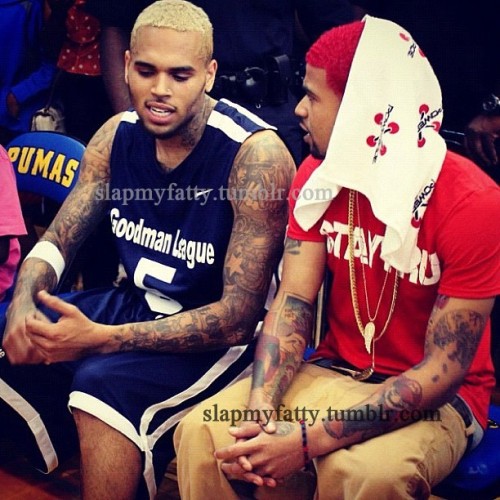 celebrityeggplant:  Kid Red…Chris Brown’s leech  