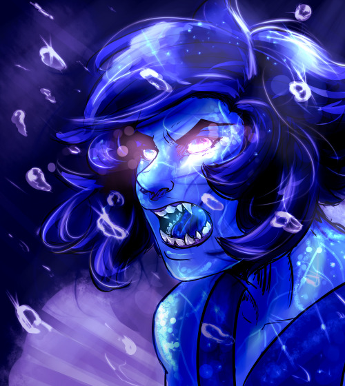jen-iii:“I’m Lapis Lazuli and you can’t keep me trapped here anymore!”Screen cap redraw of the water