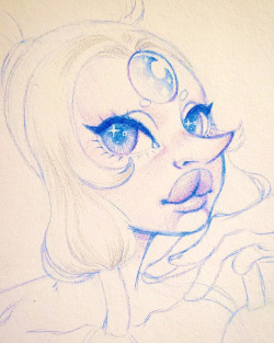 gunkiss:  Quick sketch of Giant Woman 💖 #Opal #stevenuniverseopal #stevenuniverse #su #giantwoman #sketch 