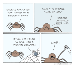 pdlcomics:  Unfair to Spiders 