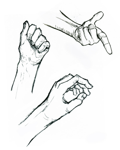 drawing hands again. filled the remainder of my sketchbook with these!