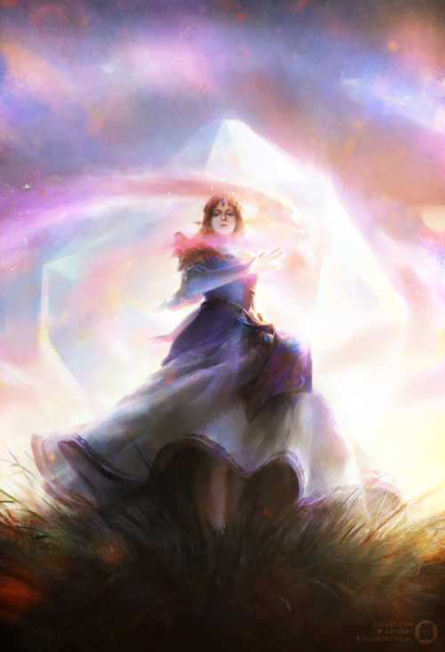 jisuart:  Finished painting Princess Zelda *__* (To view w/o poopy facebook quality: bit.ly/1