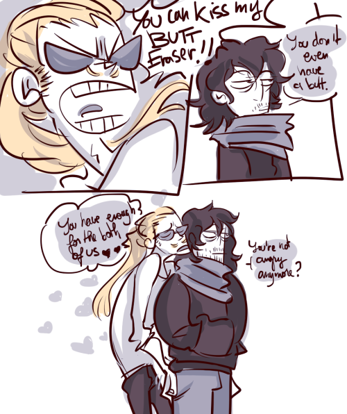 tiramisun:  im seeply sorry i dont have anything better to post _ _)  also i want aizawa to have a big butt whos with me  