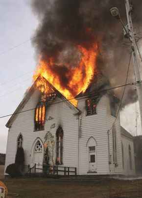A church illuminating us