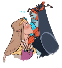 mimiadraws:  me and @karamatsuvevo were gonna do a playthrough of twilight princess but now we’re waiting until one of us gets the hd remakealso we rly want midna and zelda to kiss 