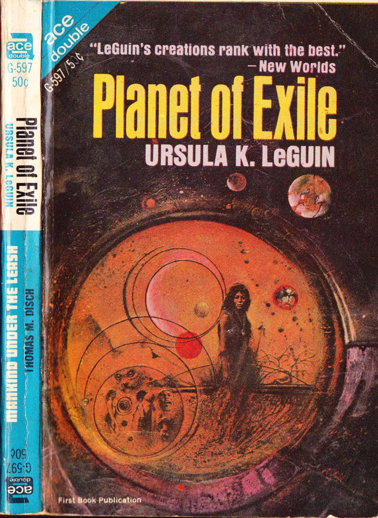 scificovers:  Ace Double G-597: Planet of Exile by Ursula K. Le Guin, 1966. Cover