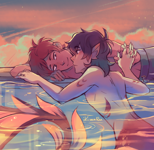 surfer Lance and mer Keith for mermay!! <:(alternative color palette here!)