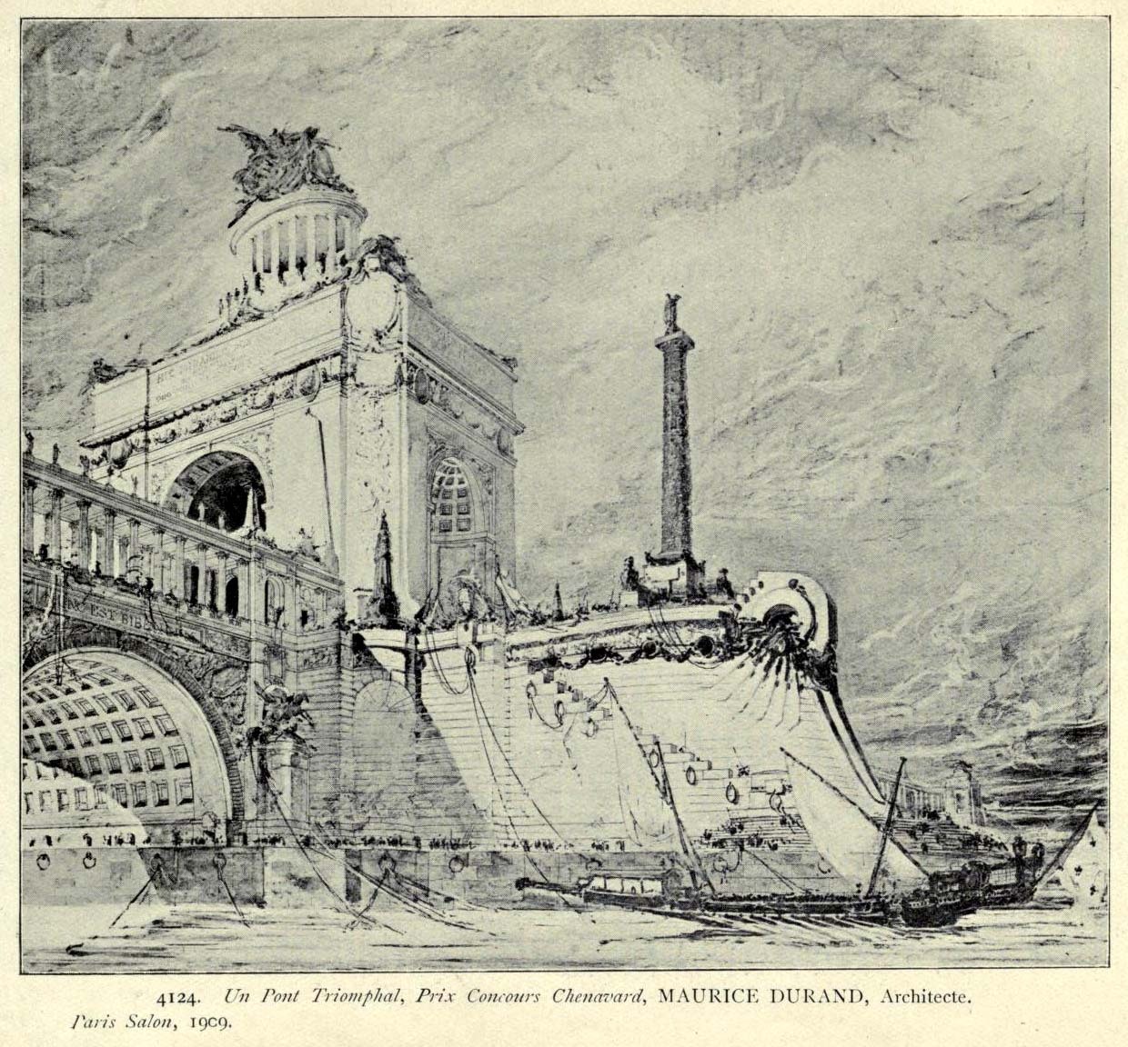 Design for a triumphant bridge, 1909