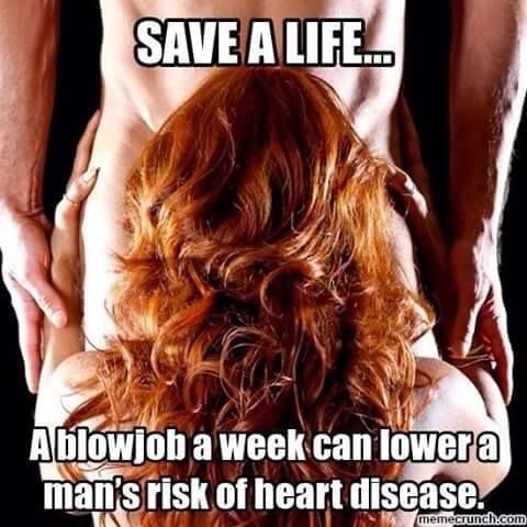 icandolotsofthingsmaster:  Help prevent heart disease and save a life. Blow your Daddy. This has been your Sunday PSA. DB and i