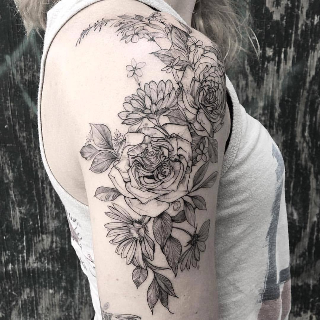 Olivia Harrison on Instagram Made a collection of flowers from Regans wedding  bouquet into a tattoo 