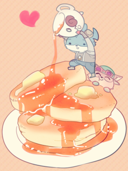 thekawaiiod:  pancake by mmzkmzk