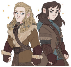 pinkmilkbutt:  fem! fili and kili 