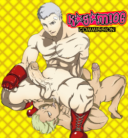 kagami06:  cervidprince’s second commissionProtein did Akihiko’s body gooooood.And while I’m at it, here are some out-of-context in-game screenshots I found between these two: [link] [link]