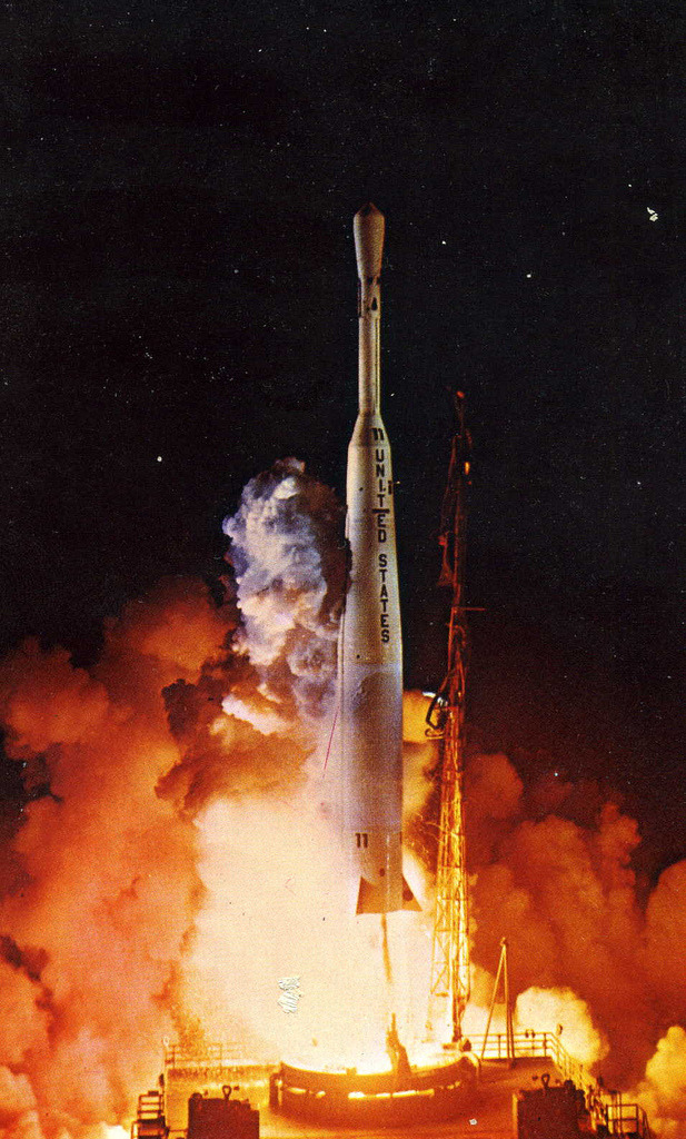 spaceexp:  Launching TELSTAR, the world’s first commercial communications satellite.
