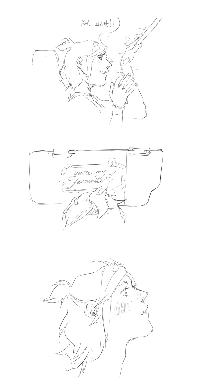 kaciart:  Follow from last nights (This made me smile so much as i drew it - I hope