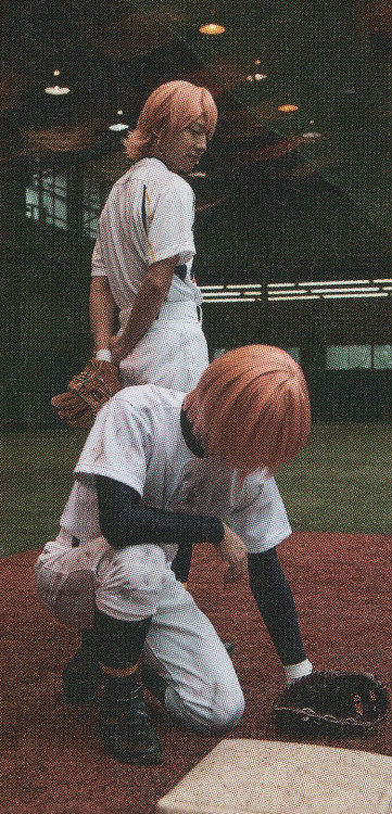 silverwind: Fukazawa Taiga and Shiina Taizo - Ace of Diamond the Live II pamphlet, scanned by silver