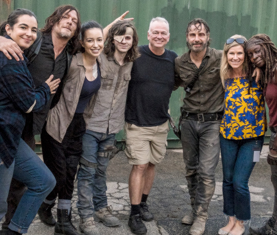 dailytwdcast:  Chandler Riggs, Andrew Lincoln, Danai Gurira, Norman Reedus,Christian