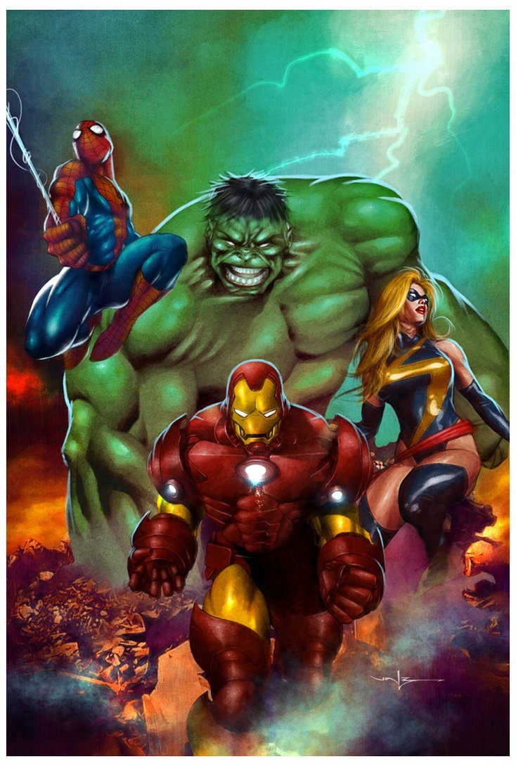 MARVEL COMIC BOOK ART