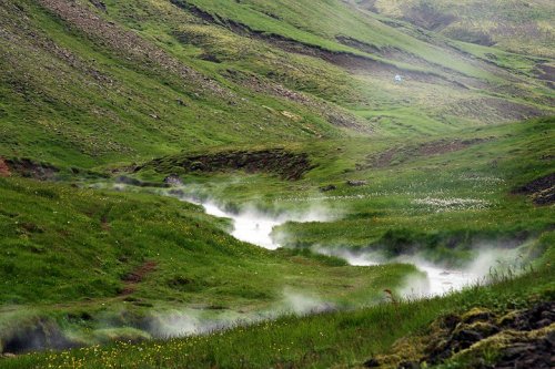 Steamy ValleyLess than an hour’s drive from Reykjavik a traveler can find this steamy valley, home o