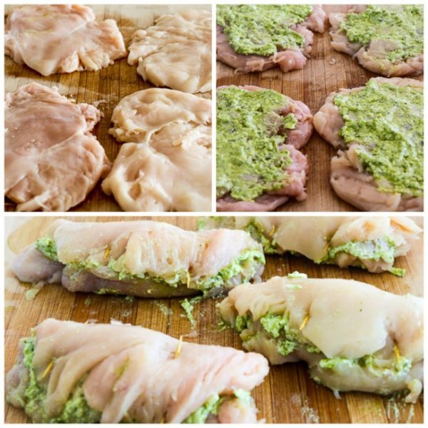 foodffs: LOW-CARB BAKED CHICKEN STUFFED WITH PESTO AND CHEESE Follow for recipes