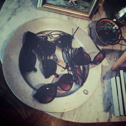 davidhudson:Happy 84th, Joan Didion.Sunglasses in the entryway of her New York City apartment. Photo