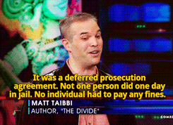 Jon Stewart And Matt Taibbi Discuss The Different Treatment Afforded To Street And White-collar Criminals.