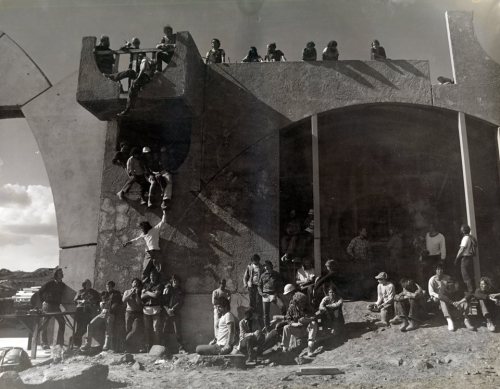 Paolo Soleri, Vaults and East Housing, Arcosanti, 1971, Arizona, USA