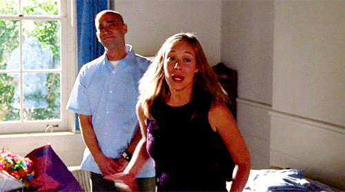 gilmoresgifs:    rory &amp; paris in every season∟ Season 4:   So, weird, weird coincidence that we’re roommates like this, huh? Not really. I told Terrence all about our history and he felt very strongly that our life journey was not complete,