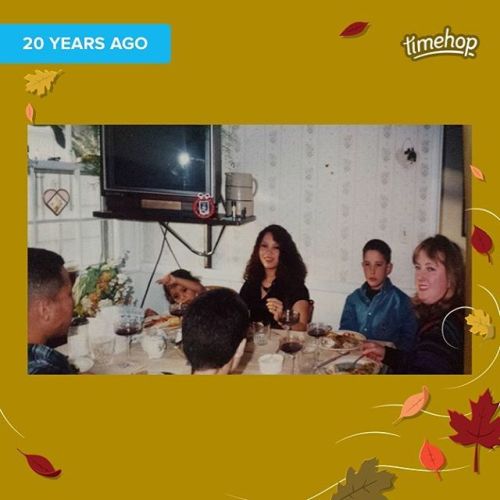 Our very first Thanksgiving dinner with Papa Jeff. #thanksgiving #memories #longtimeago