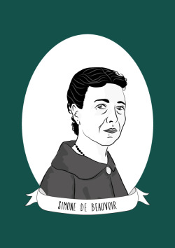 illustratedwomeninhistory:  Simone de Beauvoir