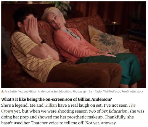 Asa on working with Gillian via The Guardian