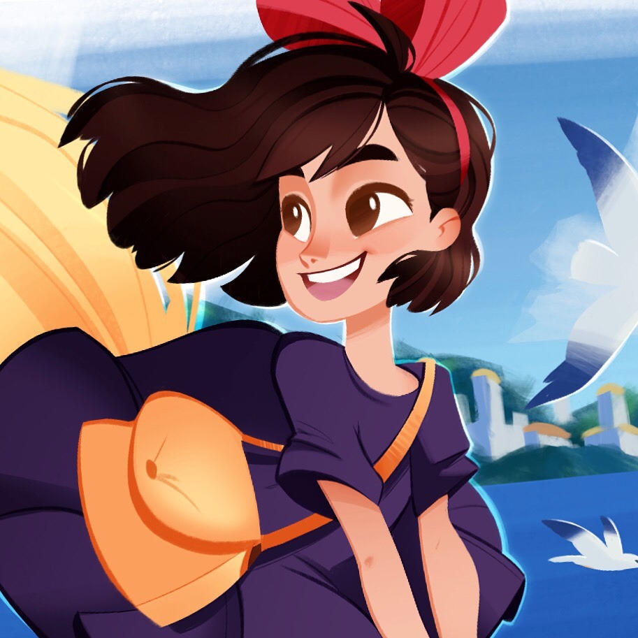 Crop of my Kiki Print for the Shop 