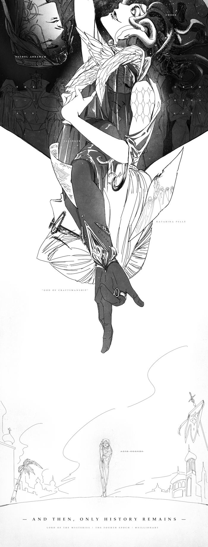 A Scroll-style Illustration Completed For LoTM 4th Epoch Fanwork Challenge In 2020 Ghost Festival.