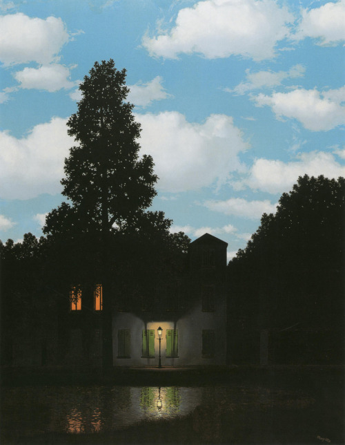 art-history-corner:The Empire of Lights (1954), René Magritte
