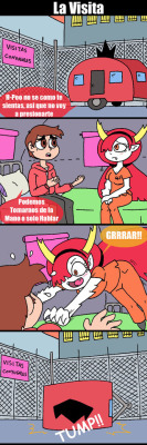 malandraparodiaz: La Visita tras conocerse lo sucedido con Meteora visita a Hekapoo en la Prision (Parodia de los Simpsons)  &lt; |D’‘‘‘‘