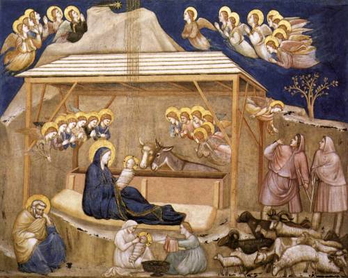 Nativity, 1320, Giotto Di BondoneMedium: fresco