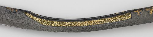 art-of-swords:Kilij Sword with ScabbardDated: 18th centuryCulture: TurkishMedium: steel, wood, turqu