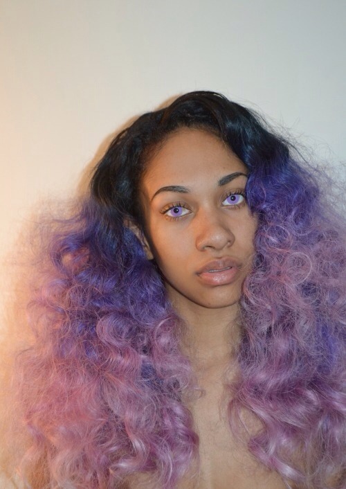 imninm:Black girls with purple/lavender hair