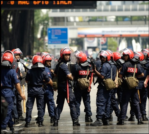 Malaysian riot policeKuala Lumpur, Malaysia