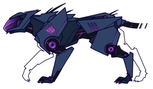 deformed-car:  My take on TFP Ravage~ His frame was remodeled at the same time as Soundwave’s to match. His face plate underneath is from the old frame so it looks a bit awkward compared to the rest.The tail has similar capabilities to Soundwave’s