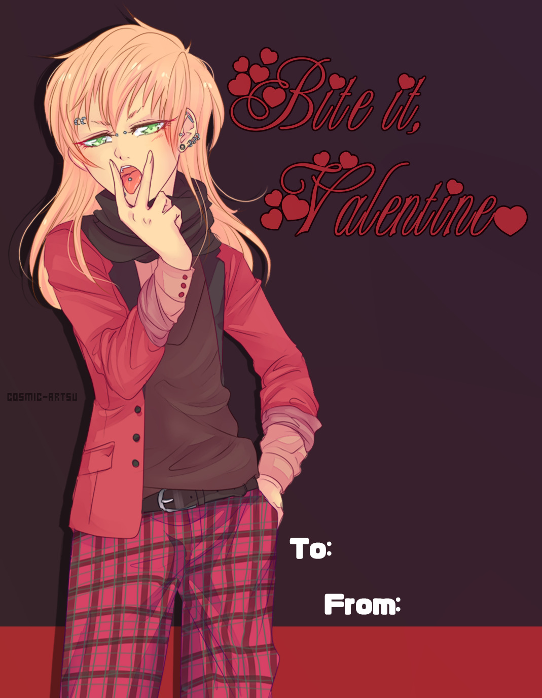 cosmic-artsu:  Happy Valentine’s Day! (´▽`ʃƪ)i couldn’t resist ok