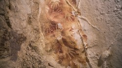 sixpenceee:  Ghostly 40,000-year-old handprints from a cave wall in Indonesia – the oldest such stencil art found anywhere in the world.Source: Kinez Riza / Nature