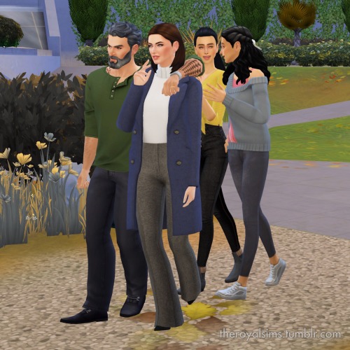 theroyalsims: THE COLLINSWORTHS STEP OUT FOR FATHER’S DAYBeatrix and her husband, along with their d