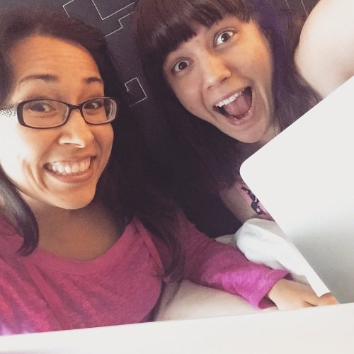 These bright eyed kids are hauled up in a hotel room working on a book about sexy magical gladiators