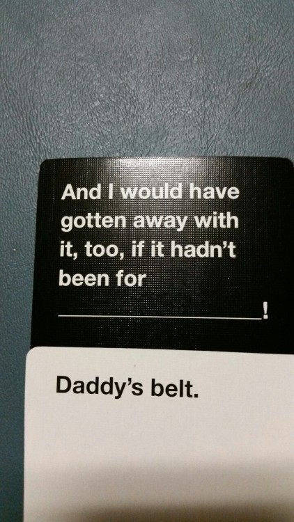 thesweettouchofdominance: Kinky Cards Against Humanity, so much fun!