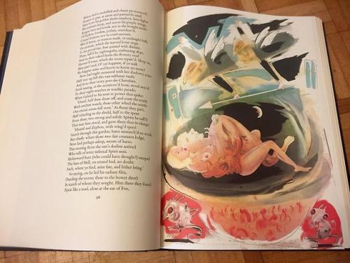 Milton’s Paradise Lost folio. Lovely condition with stunning artwork. I am in love! [2986 X 22