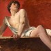 noelcowardsaddressbook:Carolus-Duran: Etude d'homme allongé sur une balustrade