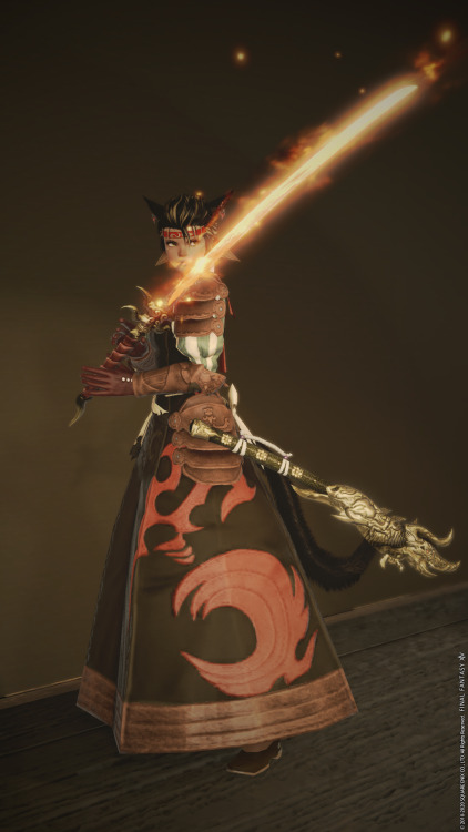 katarh-mest: Inferno Samurai SAM to 80 mean it was time to refresh the glam!  I decided to go f